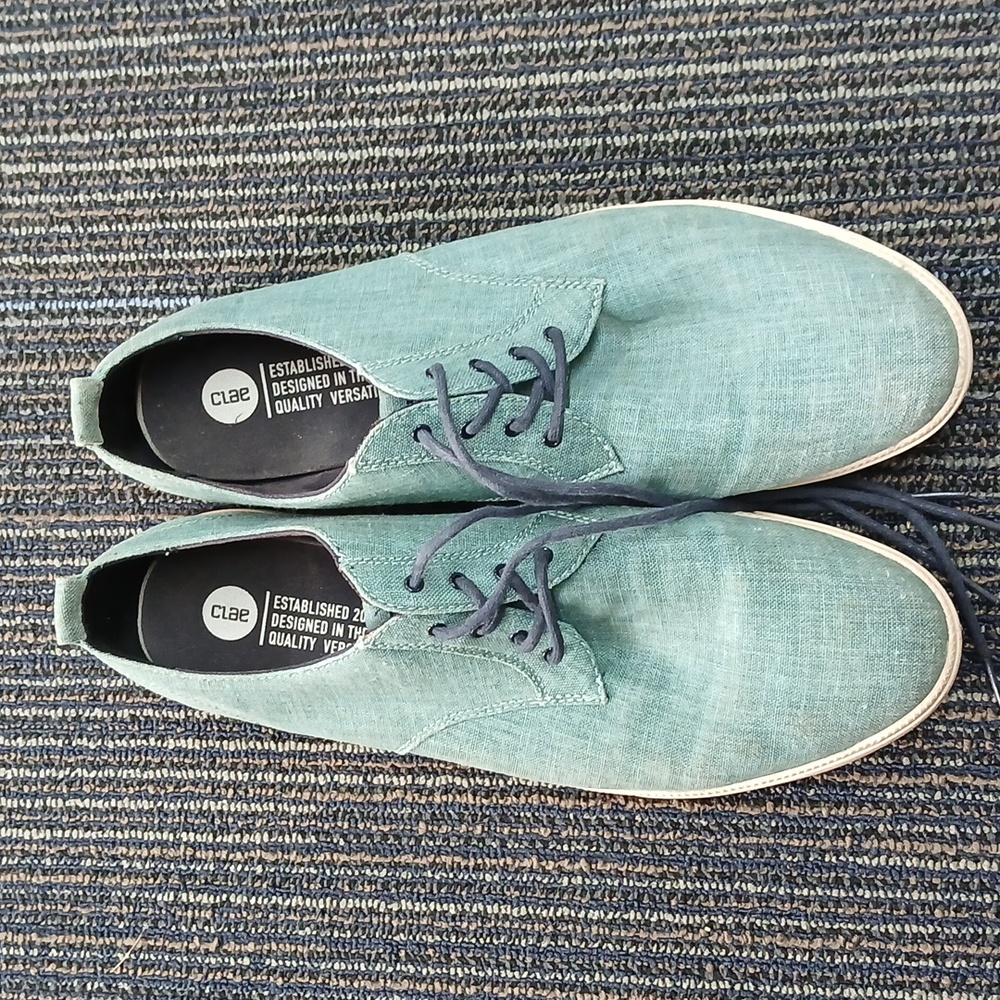 Clae / men’s boat shoe / size 13 / Ellington Textile /light jean blue - Picture 2 of 6